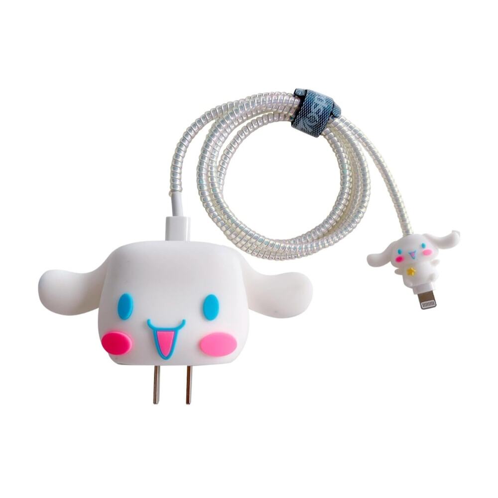 3D Cute Cartoon Charger Protector Case for Apple 20W USB-C Power Adapter